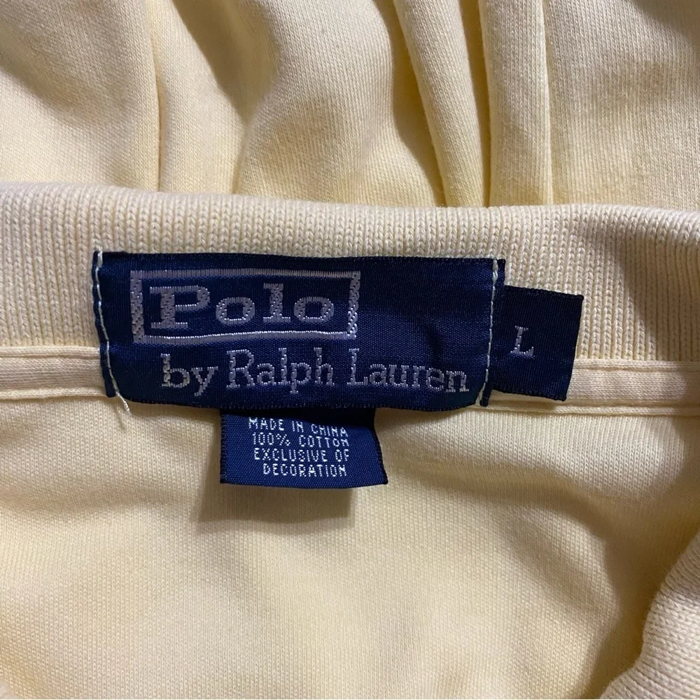 Polo Ralph Lauren Yellow Blue Pony Cotton Polo Shirt